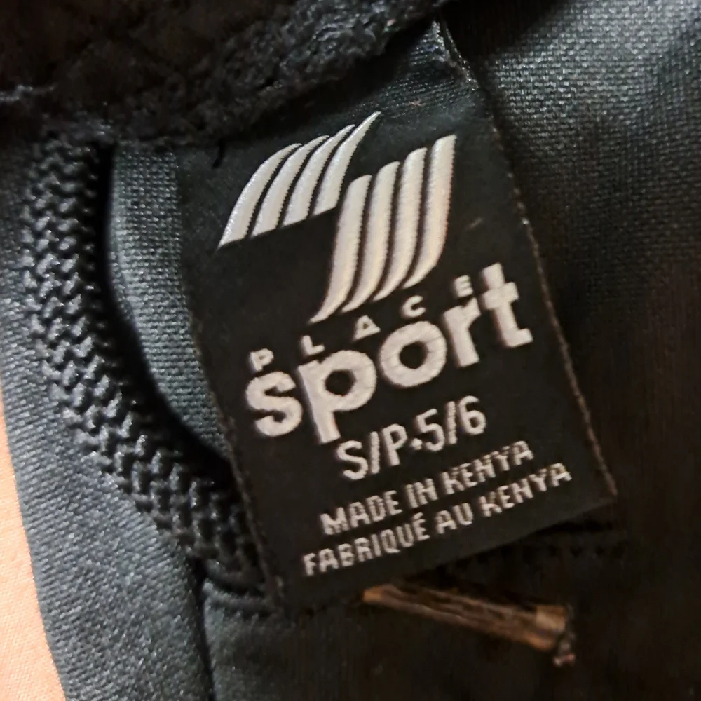 Children's Place Sport Black and Gray  Fleece Lined Pants - Size 5/6
